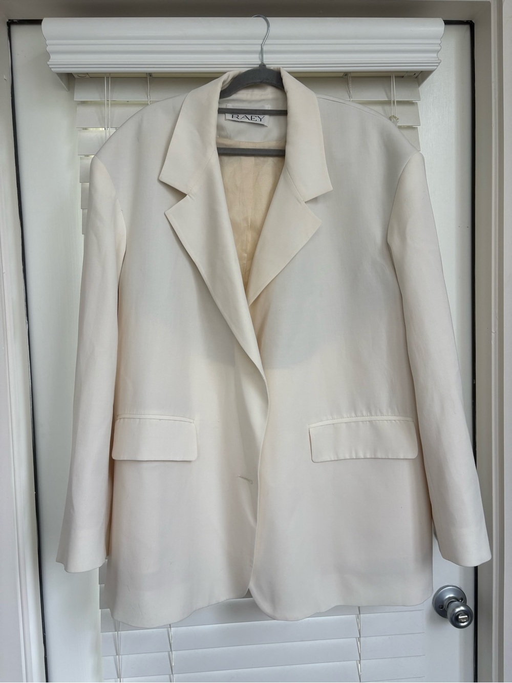Raey oversized white blazer